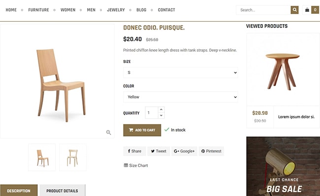 Template bán nội thất
